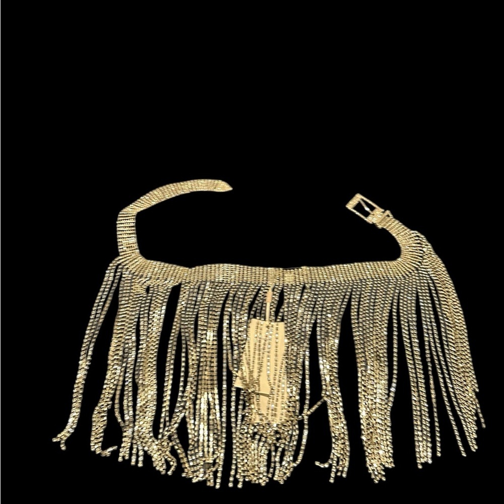DA VEMOR SILVER Fringe Women's Belt